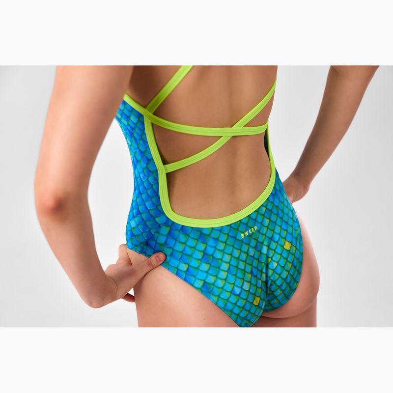 SWEEP Aqua Hippos, costume intero da donna blu/giallo/verde 4