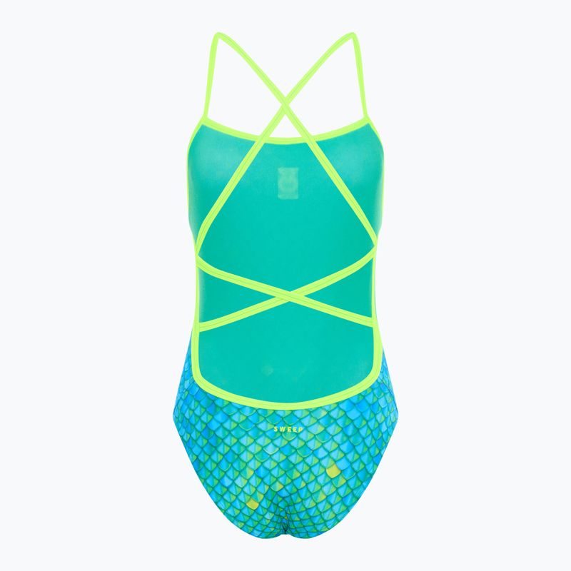 SWEEP Aqua Hippos, costume intero da donna blu/giallo/verde 2