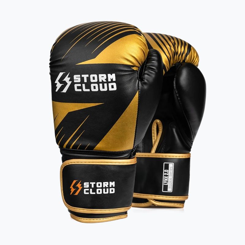 Guantoni da boxe StormCloud Lynx 2.0 black/gold 2