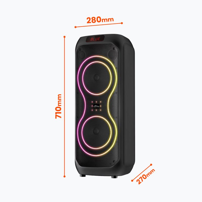 Cassa Bluetooth portatile Media-Tech Power Audia Max black 11