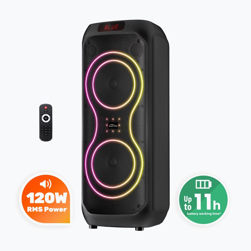 Cassa Bluetooth portatile Media-Tech Power Audia Max black 12
