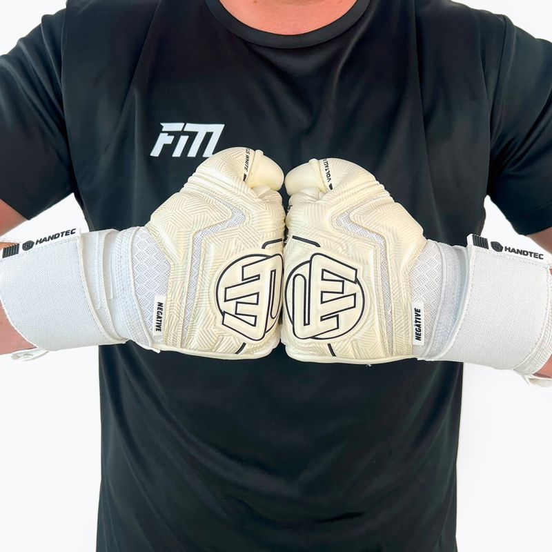 Guanti da portiere bianchi Football Masters Voltage Plus NC 5