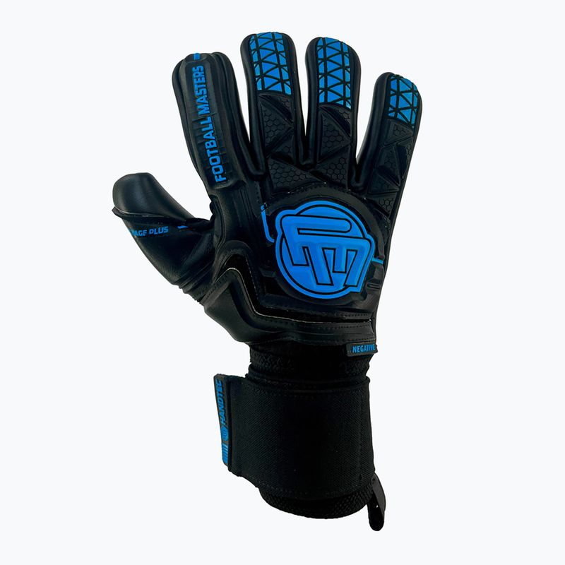 Guanti da portiere Football Masters Voltage Plus NC nero/blu