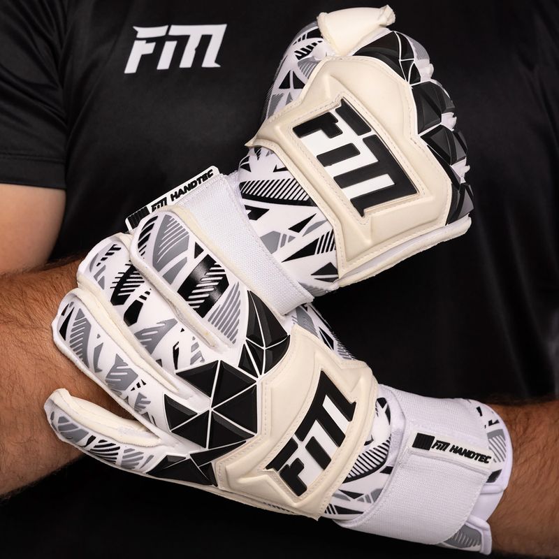 Football Masters Invictus X Pro RF guanti da portiere bianco/nero 5