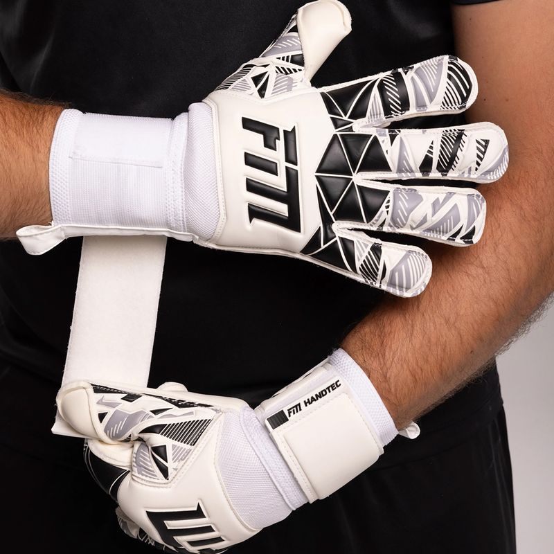 Guanti da portiere Football Masters Invictus X RF bianco/nero 7