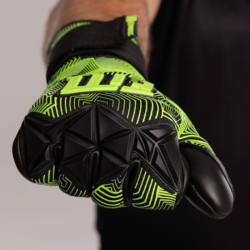 Guanti da portiere Football Masters Varis X Pro NC nero/verde 6