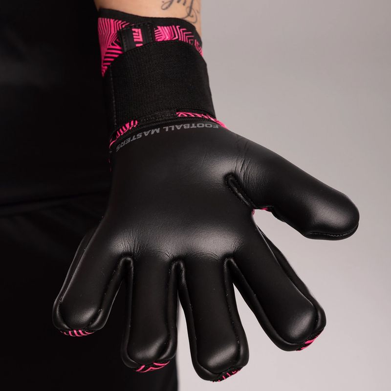 Football Masters Varis X Pro NC guanti da portiere nero/rosa 5