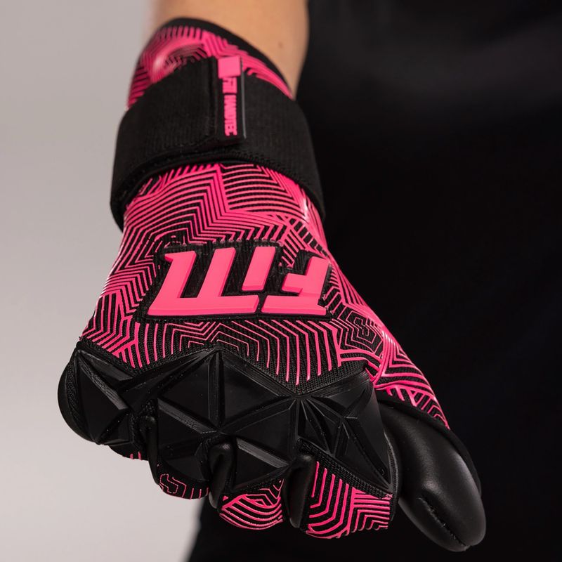 Football Masters Varis X Pro NC guanti da portiere nero/rosa 7