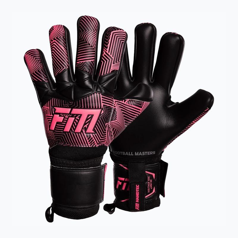 Guanti da portiere Football Masters Varis X NC nero/rosa