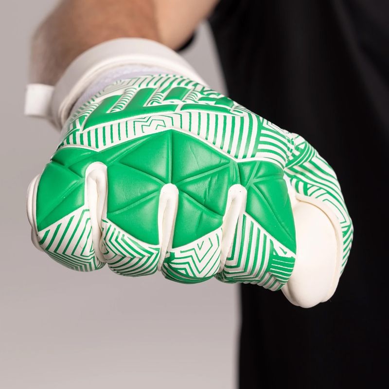 Guanti da portiere Football Masters Varis X NC bianco/verde 6