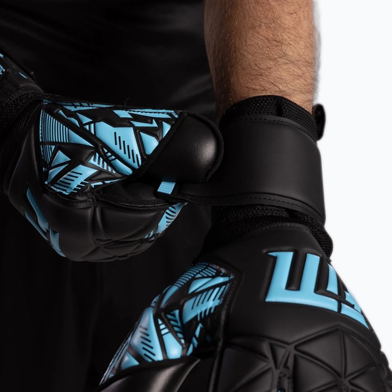 Guanti da portiere Football Masters Invictus X Training nero/blu 7