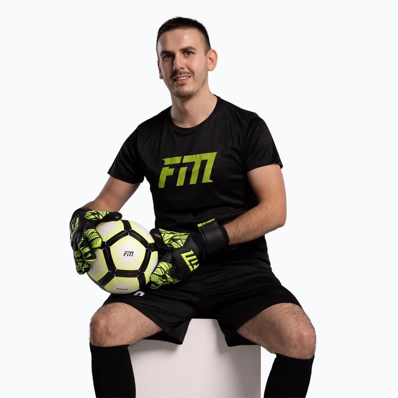 Guanti da portiere Football Masters Invictus X Training nero/verde 8
