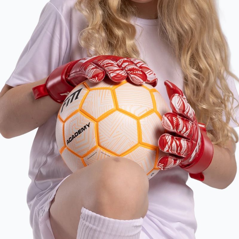Guanti da portiere per bambini Football Masters Invictus X Jr rosa 4
