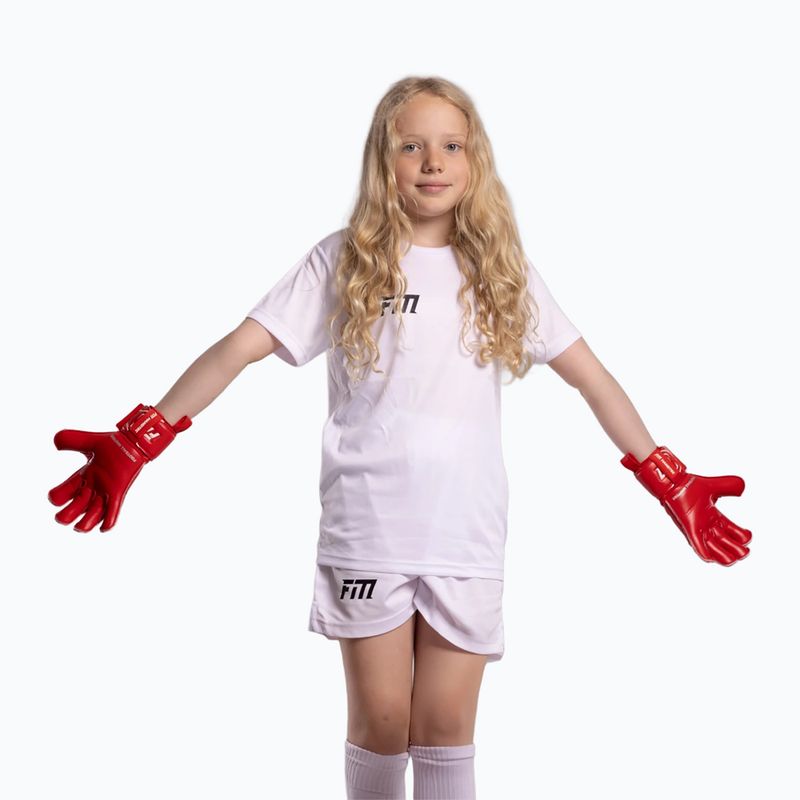 Guanti da portiere per bambini Football Masters Invictus X Jr rosa 5