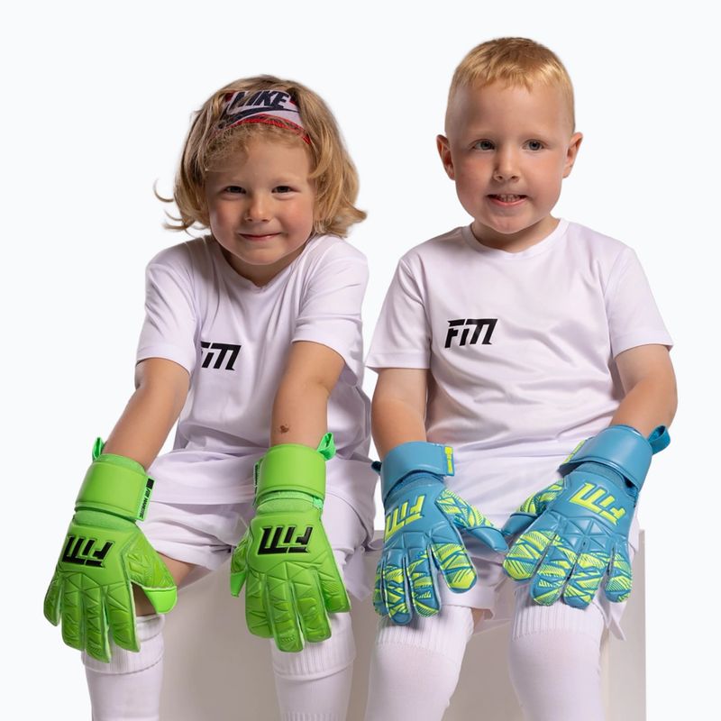 Guanti da portiere per bambini Football Masters Invictus X Jr lime 6