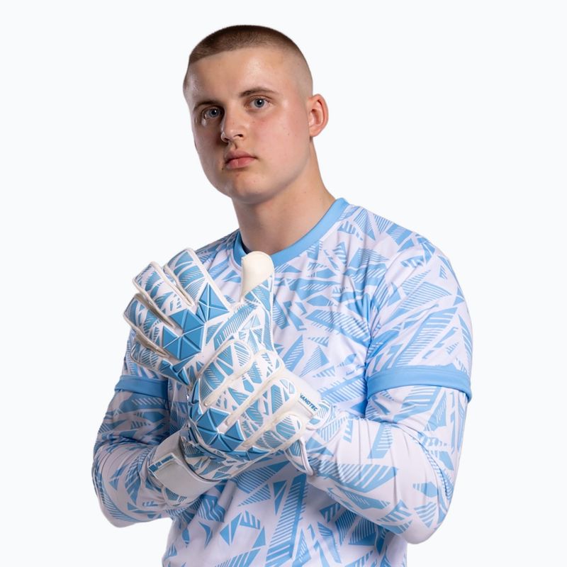 Guanti da portiere Football Masters Invictus X PRO bianco/blu 2