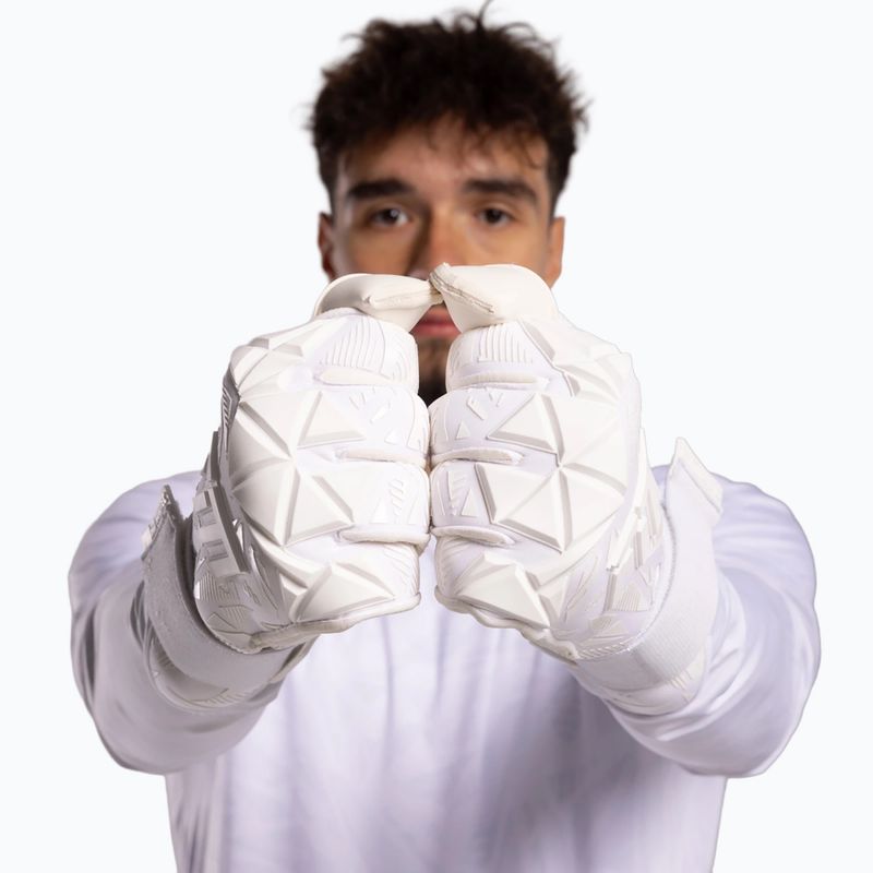 Guanti da portiere Football Masters Invictus X PRO all white 3