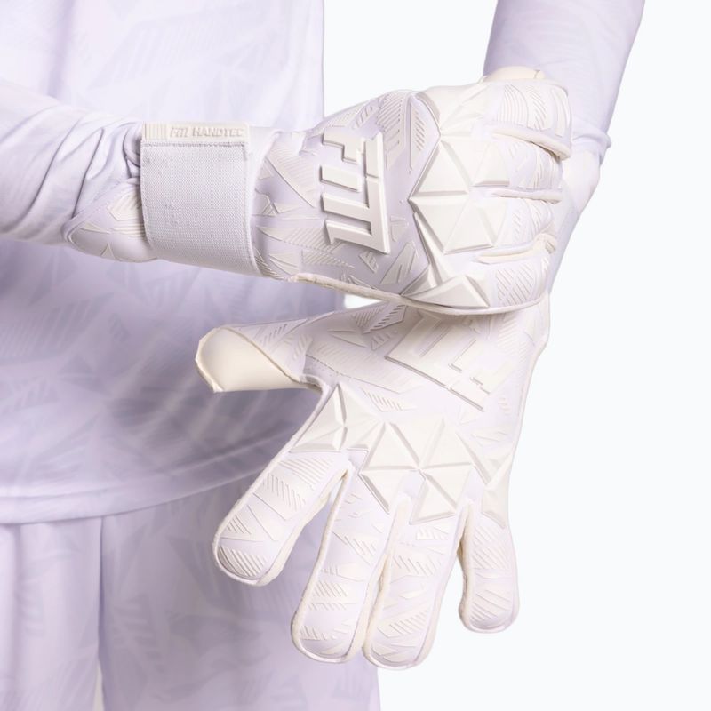 Guanti da portiere Football Masters Invictus X PRO all white 4