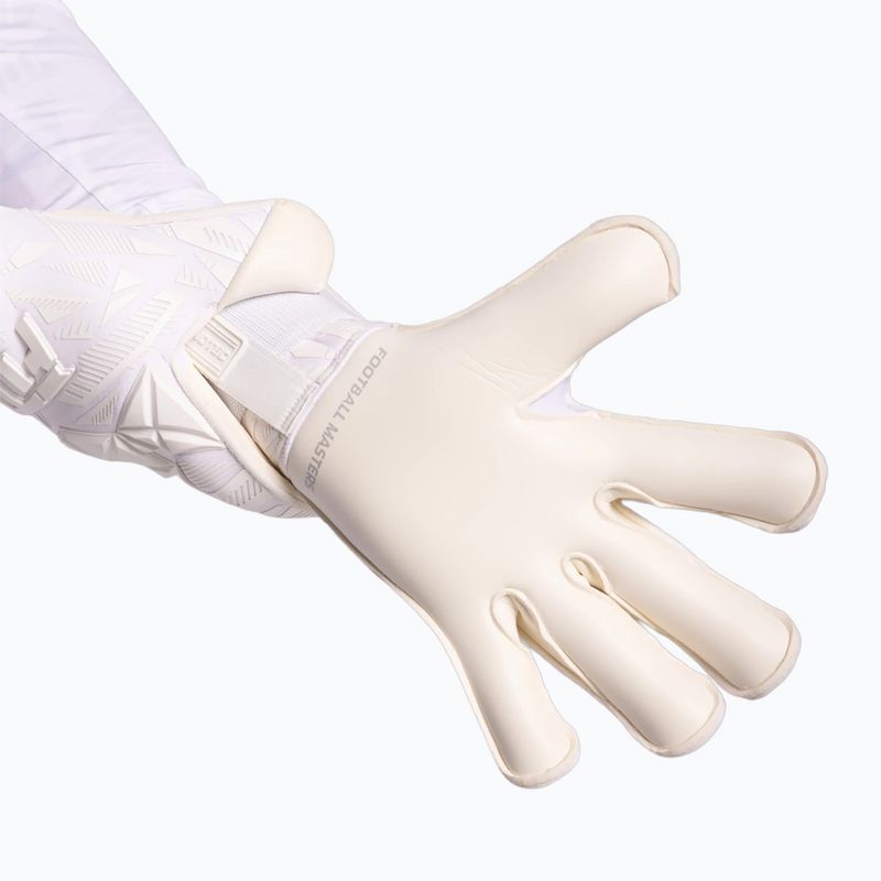 Guanti da portiere Football Masters Invictus X PRO all white 5