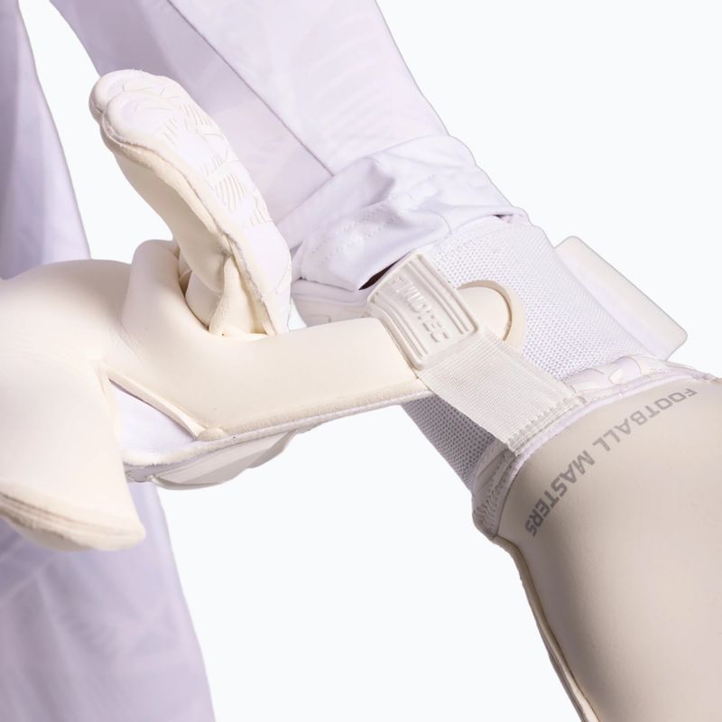 Guanti da portiere Football Masters Invictus X PRO all white 6