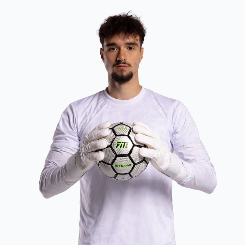 Guanti da portiere Football Masters Invictus X PRO all white 7