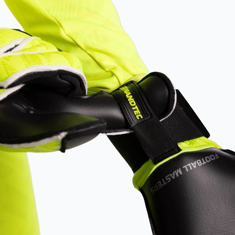 Guanti da portiere Football Masters Invictus X PRO giallo fluo 7