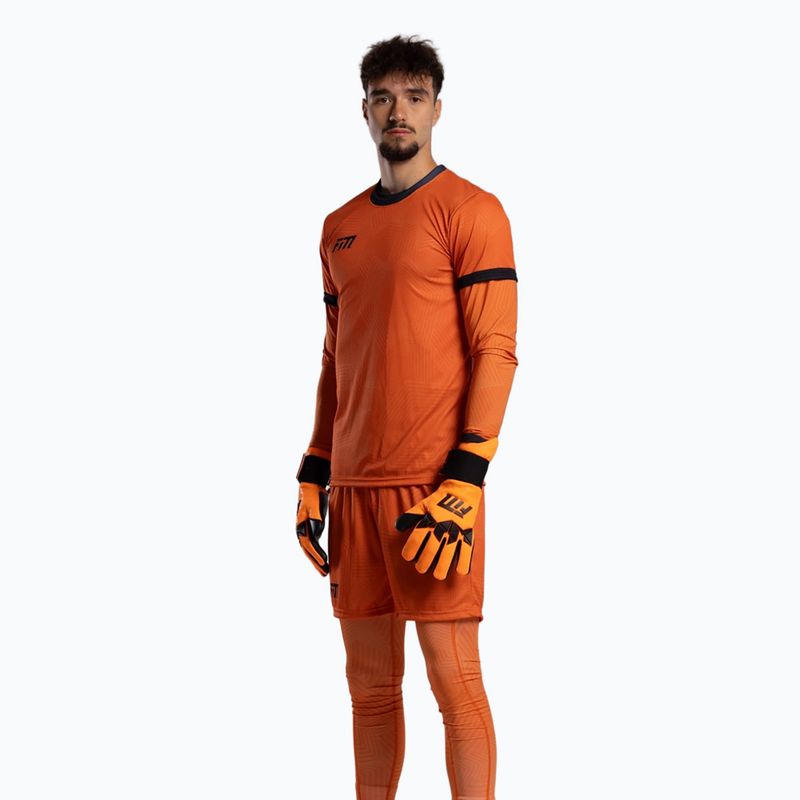 Guanti da portiere Football Masters Varis X PRO arancione fluo 2
