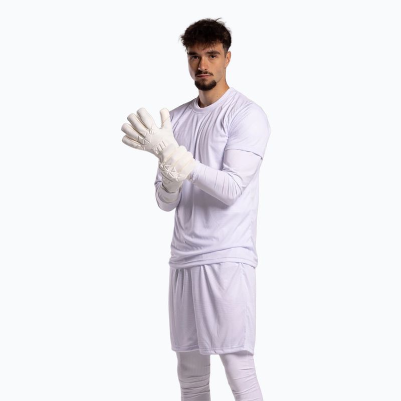 Guanti da portiere Football Masters Varis X PRO all white 2
