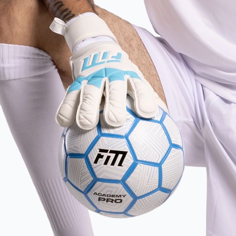 Guanti da portiere Football Masters Invictus X bianco/blu 9