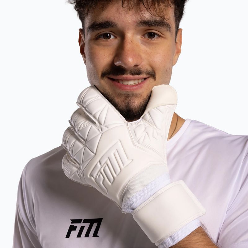 Guanti da portiere Football Masters Invictus X all white 4