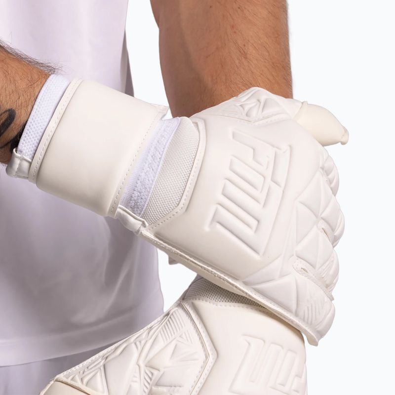 Guanti da portiere Football Masters Invictus X all white 7