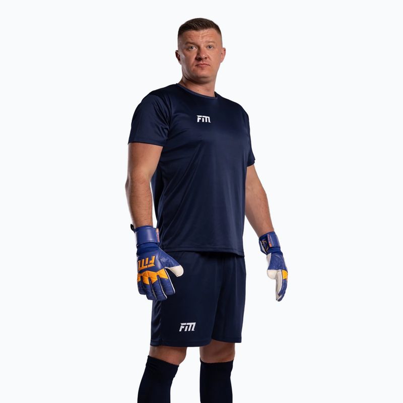 Guanti da portiere Football Masters Invictus X blu/arancione 5