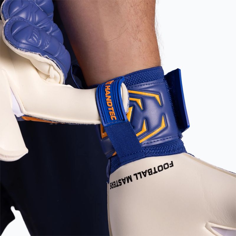 Guanti da portiere Football Masters Invictus X blu/arancione 8