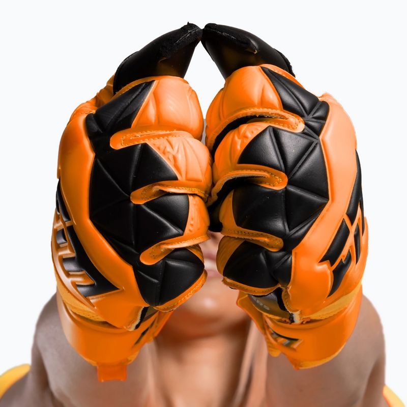 Guanti da portiere Football Masters Invictus X arancione fluo 5