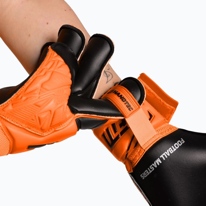 Guanti da portiere Football Masters Invictus X arancione fluo 6