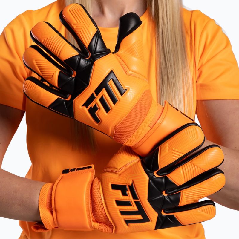 Guanti da portiere Football Masters Varis X arancione fluo 2
