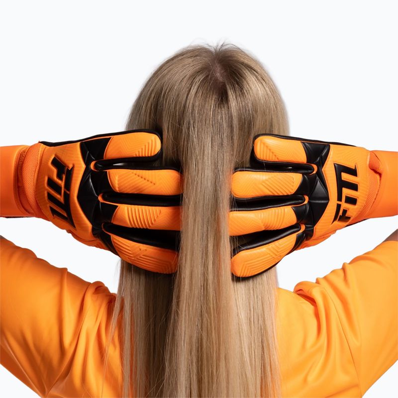 Guanti da portiere Football Masters Varis X arancione fluo 7