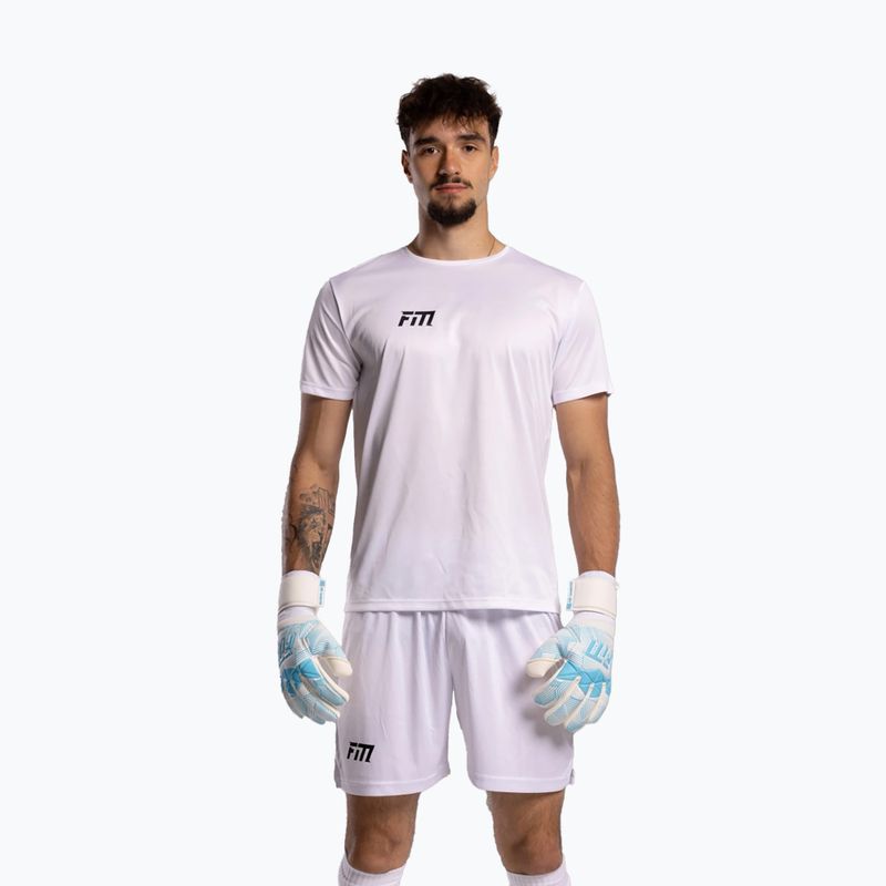 Guanti da portiere Football Masters Varis X bianco/blu 8