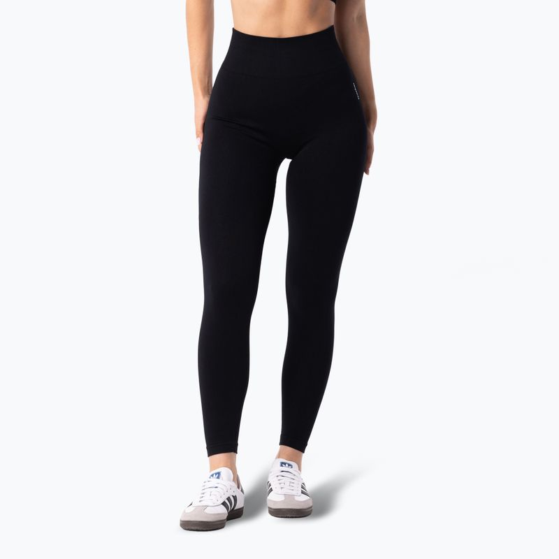 Leggings da allenamento da donna Carpatree Simply Seamless nero puro