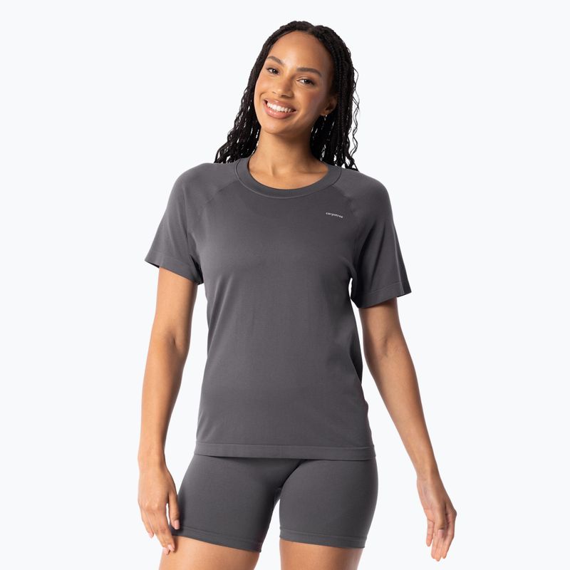 Maglietta da allenamento da donna Carpatree Simply Seamless grigio urbano