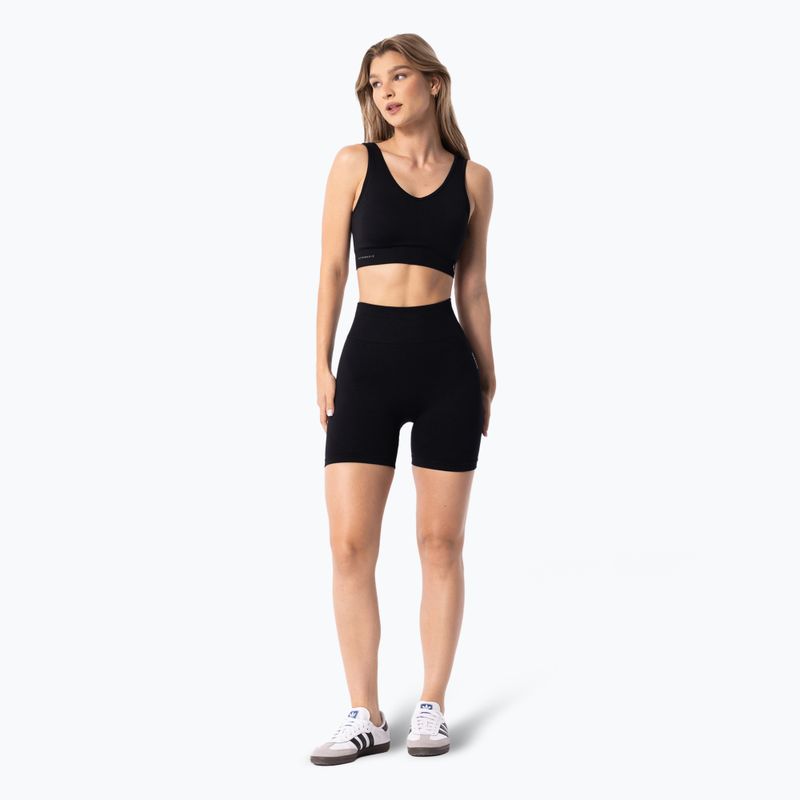 Pantaloncini da allenamento da donna Carpatree Simply Seamless nero puro 2