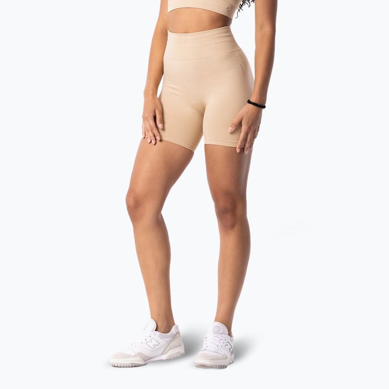 Pantaloncini da allenamento donna Carpatree Simply Seamless perfrct beige