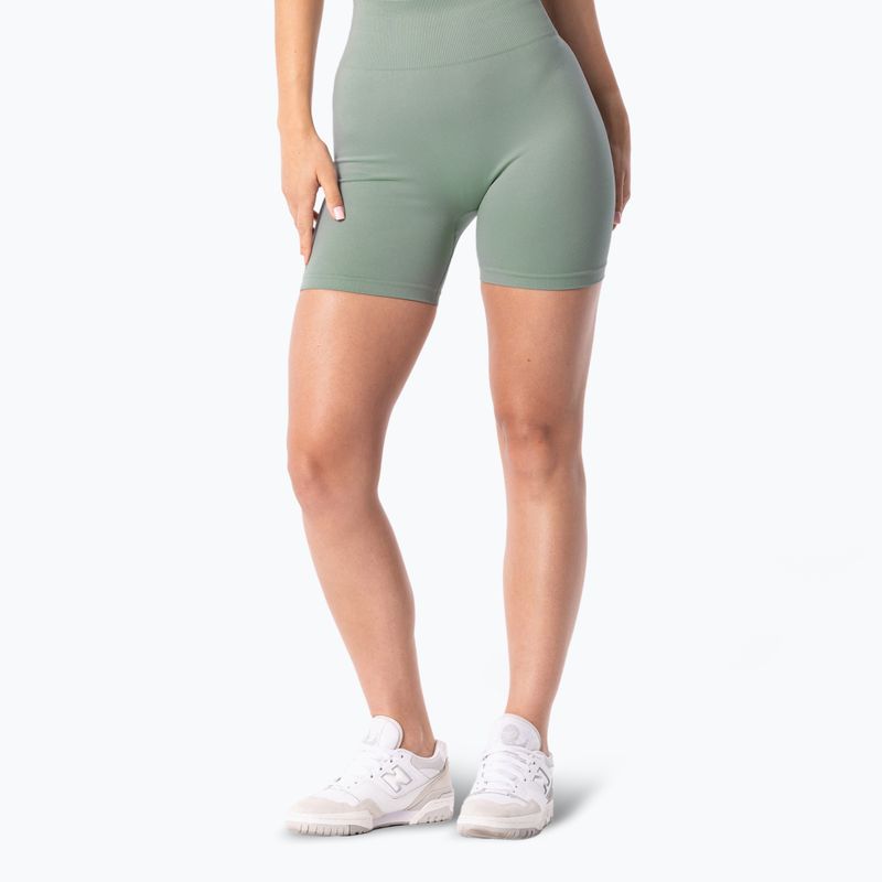 Pantaloncini da allenamento Carpatree Simply Seamless da donna verde chiaro