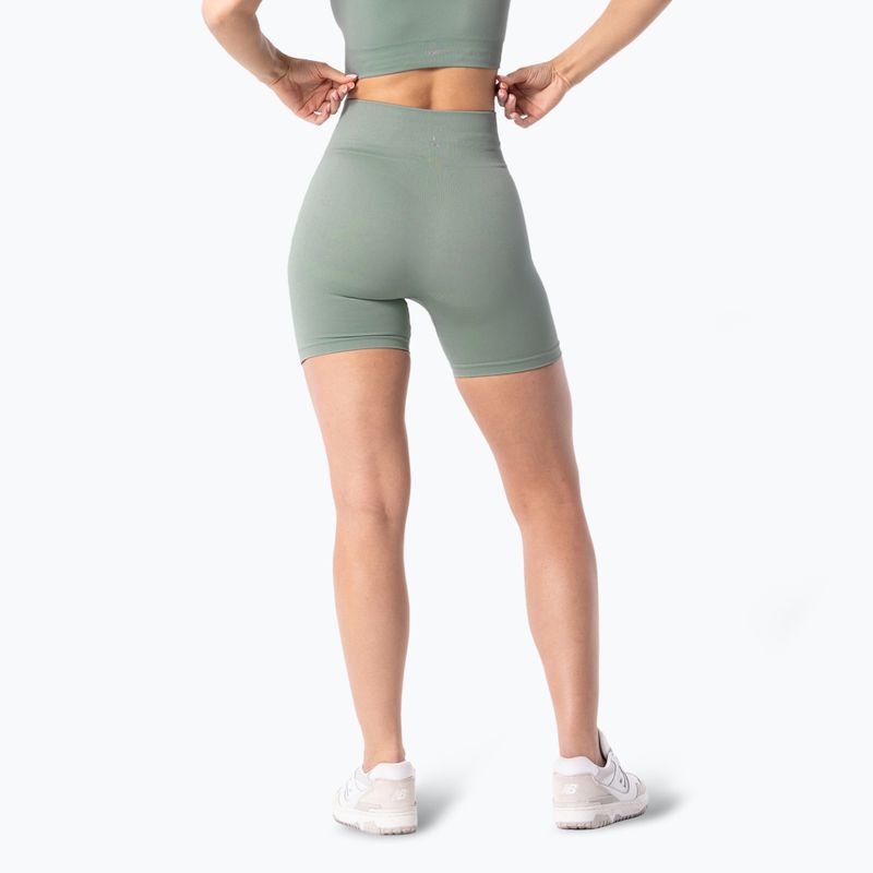 Pantaloncini da allenamento Carpatree Simply Seamless da donna verde chiaro 3