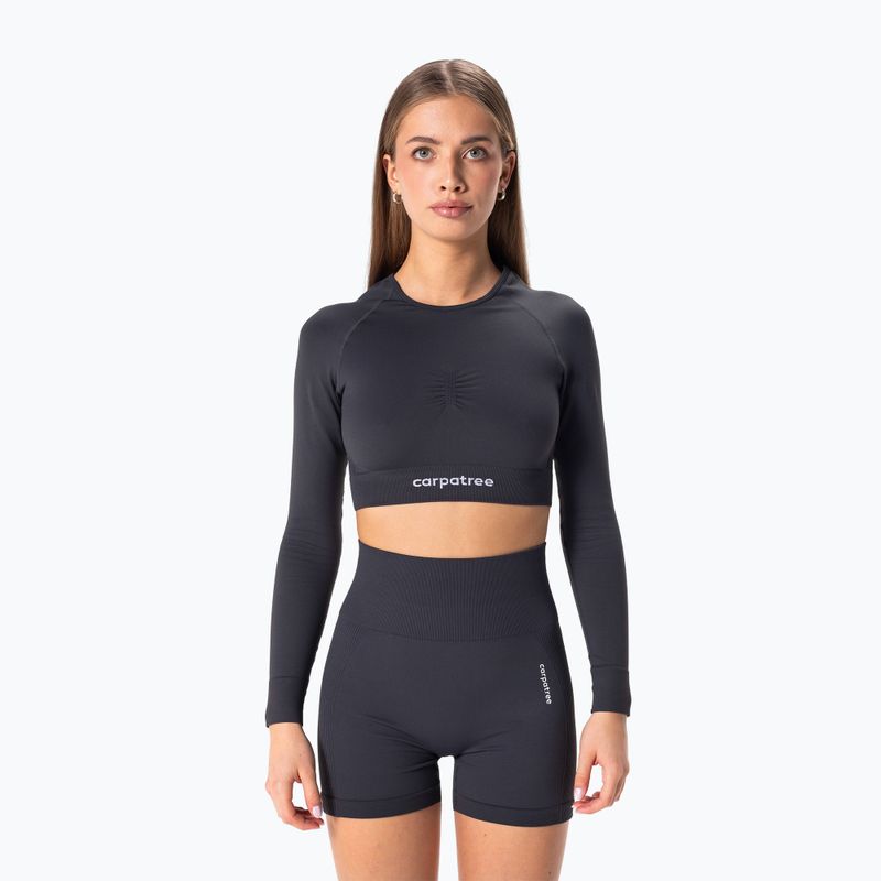 Maniche lunghe da allenamento da donna Carpatree Allure Seamless grigio titanio