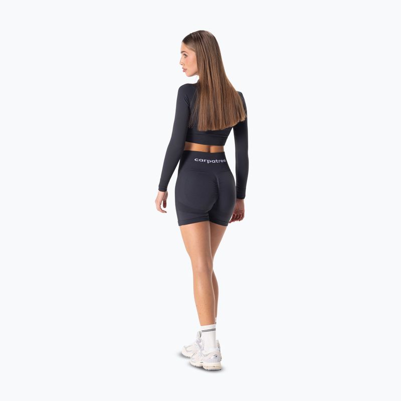 Pantaloncini da allenamento da donna Carpatree Allure Seamless titanium grey 4