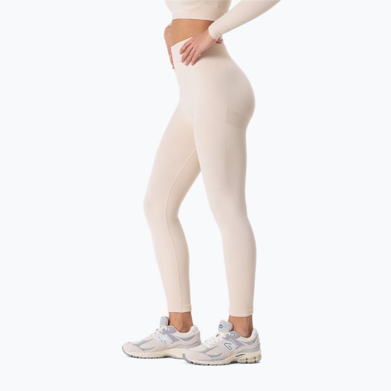 Leggings sportivi donna Carpatree Allure Seamless cream beige 3