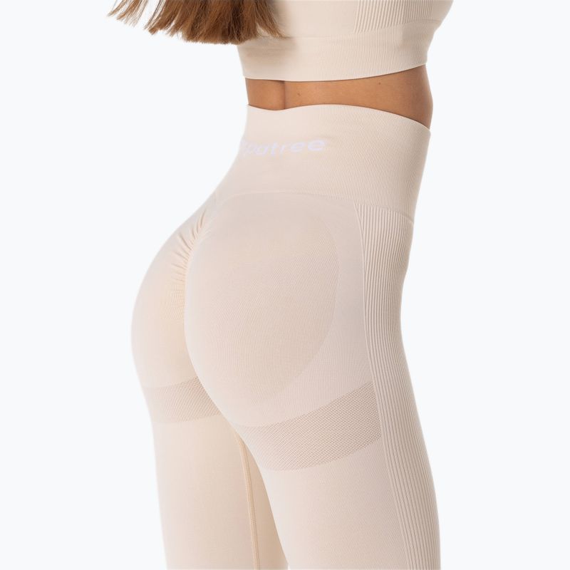 Leggings sportivi donna Carpatree Allure Seamless cream beige 4