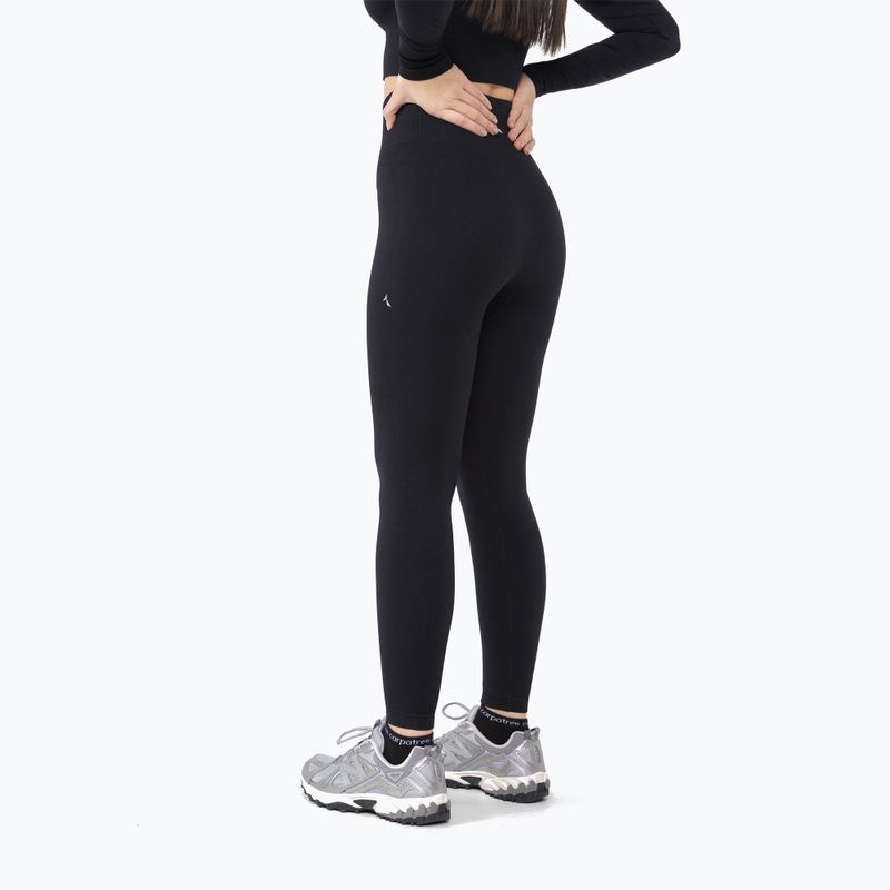 Leggings da allenamento donna Carpatree Dopamine Buzz Seamless nero ossidiana 3
