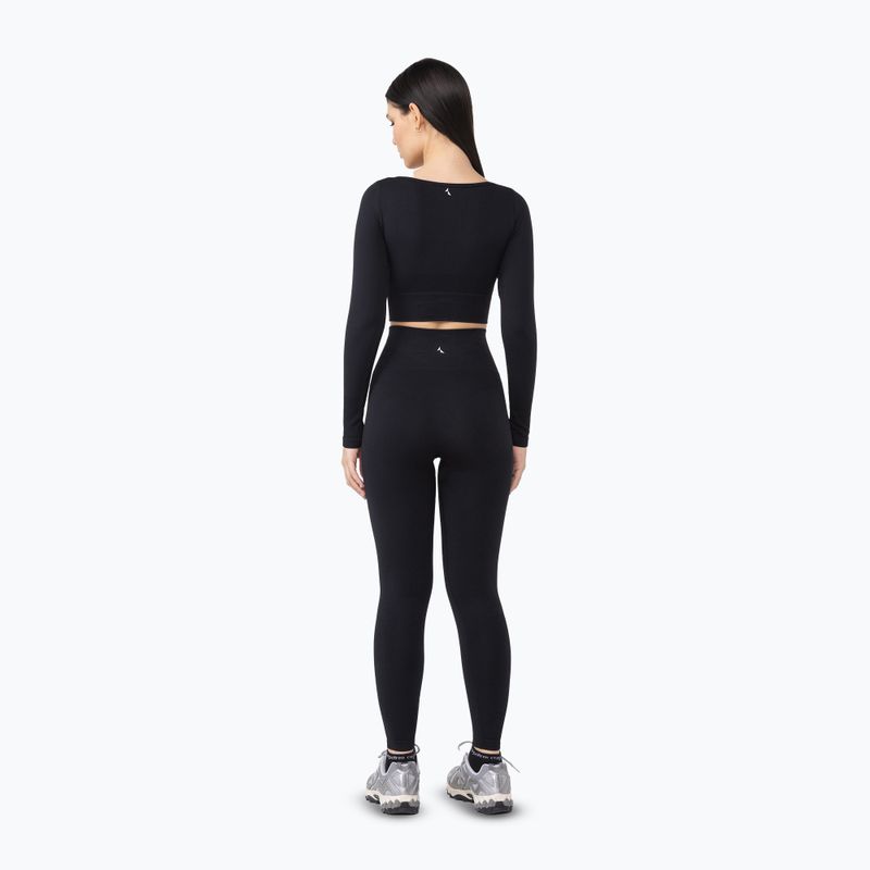 Leggings da allenamento donna Carpatree Dopamine Buzz Seamless nero ossidiana 4